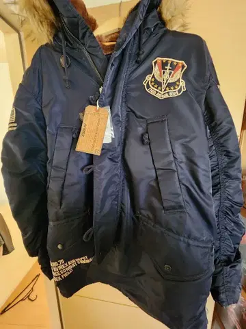 AVIREX 밀리터리 자켓 3XL 네이비