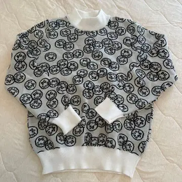 PG 로고 하이넥 스웨터