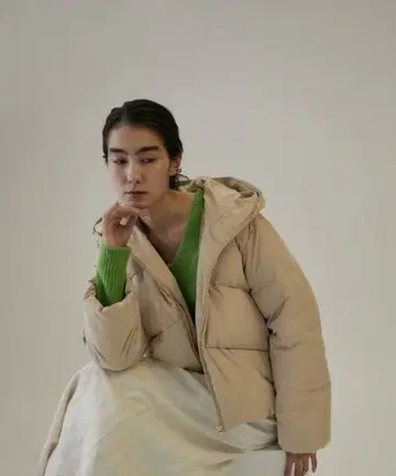 SALON adam et rope 후드 부착 숏 다운