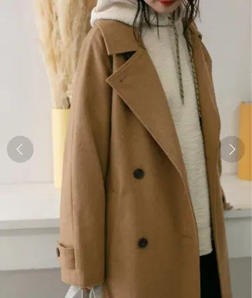 KBF 울 BIG 트렌치코트 겨울 아우터 코트 자켓 브라운