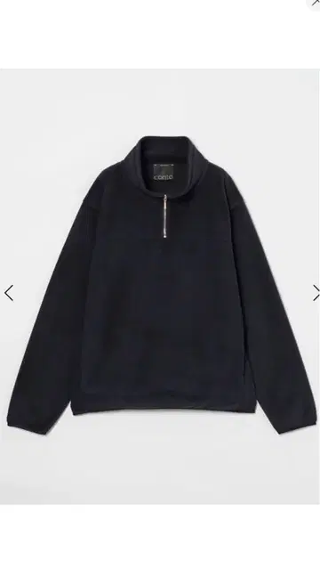 콩테 플리스 지퍼 풀오버