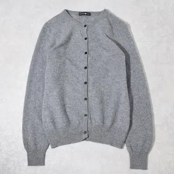 타카시마야 TAKASHIMAYA 캐시미어 100% 니트 가디건 둥근넥 M