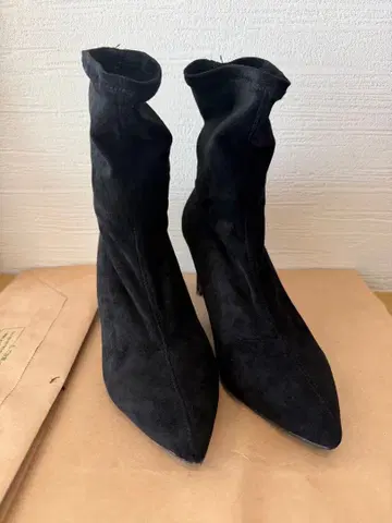 스웨이드 부츠 삭스 부츠