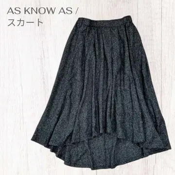 아즈노우아즈 피쉬테일컷 스커트 허리밴딩 플레어 깔끔한