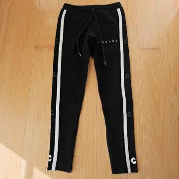 CRONOS 블랙 조거 팬츠