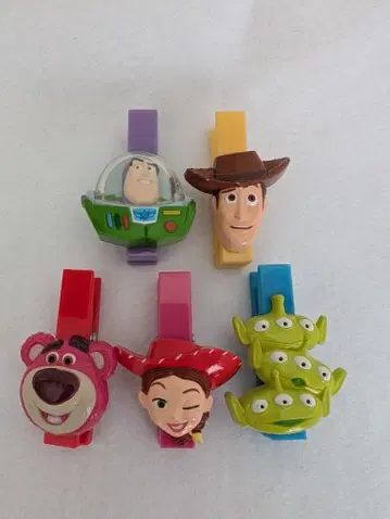 토이 스토리 캐릭터 클립 5세트