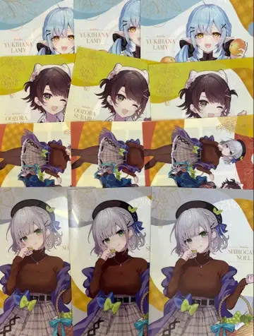 세븐일레븐 니지산지 클리어 파일 3세트