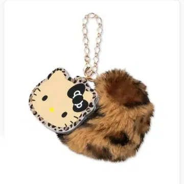 새상품 헬로키티 백참 레오파드 무늬 갸루 키티 산리오 아베일