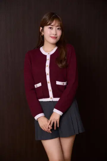 Herlipto Annelise Knit Cardigan burgundy