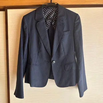 네이비 스트라이프 여성용 수트 3세트