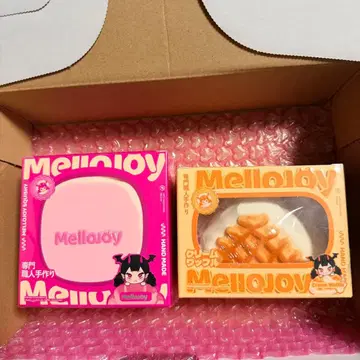 mellojoy 럭셔리 수플레 스트로베리, 와플 세트
