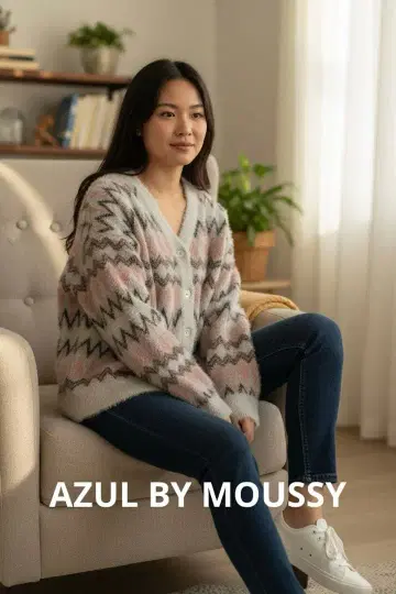 AZUL BY MOUSSY 모헤어 니트 가디건 프리 사이즈