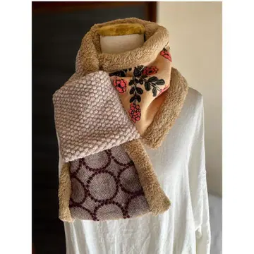 [ 머플러 타입 ] twins 탬버린 넥워머 미나 원단 사용