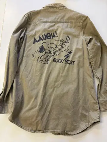 스누피 밀리터리 셔츠 자켓