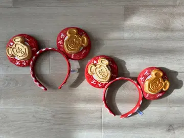 미키마우스 귀 포함 머리띠 세트