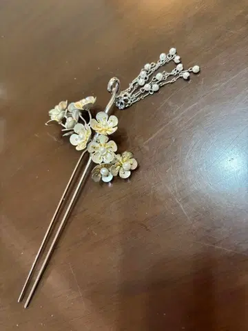 교토 기온 [카즈라세이 로포] 꽃 모티브 헤어콤 펄 포함