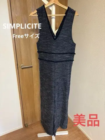 simplicite 트위드 살로펫 올인원 네이비 여성용