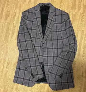 [새상품급] ZARA 테일러드 자켓 하운드투스 체크 패턴 그레이 EU48
