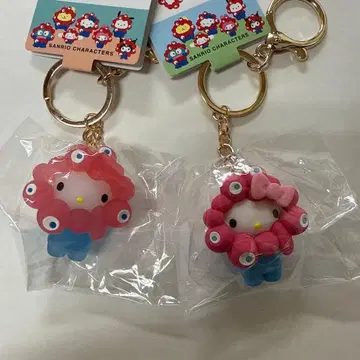 산리오 미야쿠미야쿠 변신 마스코트 키링 클리어 파스텔 키티