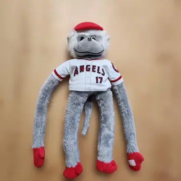 오타니 쇼헤이 엔젤스 원숭이 봉제 인형 유니폼 17 벨크로 테이프 포함