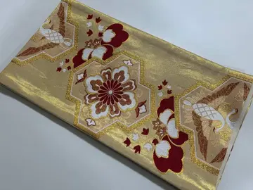 대특가!! 후리소데용 후쿠로 오비 학과 꽃무늬 210