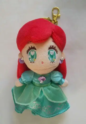 디즈니 스토어 Tiny 아리엘 봉제 인형 키링 키체인