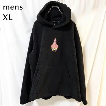 보아 후드티 긴팔 풀오버 후디 블랙 남녀 공용 XL 복슬복슬