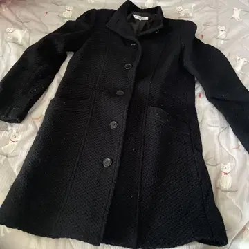 내추럴 뷰티 베이직 노카라 코트 [ L ] 블랙 고급스러운