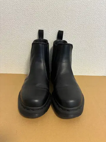 블랙 사이드 고어 부츠 합성 피혁