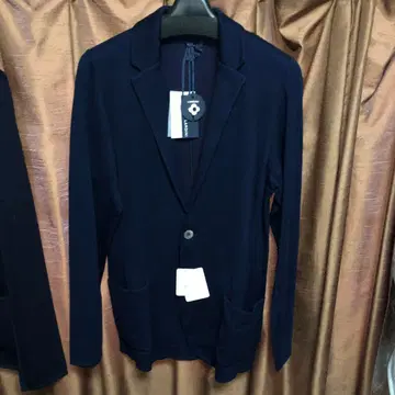 LARDINI 코튼 니트 재킷 (네이비 XS)