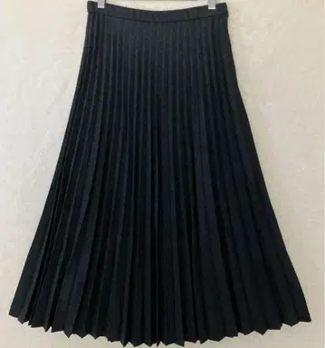 [ Cafala ] 아코디언 플리츠 모 100% 그레이