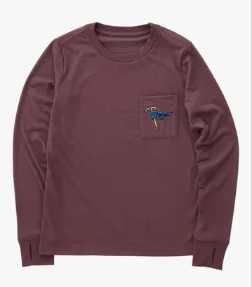 Teton Bros. TB Axe L/S Tee M Wine Red