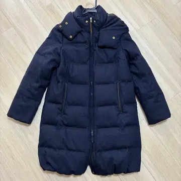 니시카와 다운 네이비 후드 부착 다운 자켓