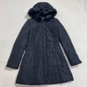 세실 맥비 충전솜 롱 코트 블랙 M 인조 모피