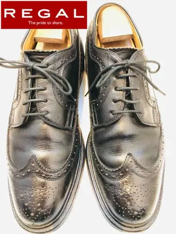 새상품급 정가 40,700엔! 리갈 윙팁 그레인 가죽 25.5EE