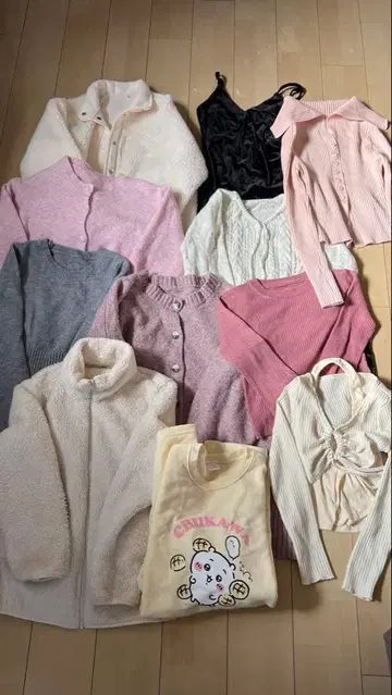 겨울 의류 여성용 의류 묶음 판매 아우터 니트