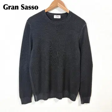 [ 새상품급 ] Gran Sasso 울 긴팔 니트 스웨터 52 블랙