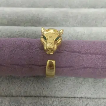 반지 17호 타이거 호랑이 골드 컬러 빈티지 앤티크