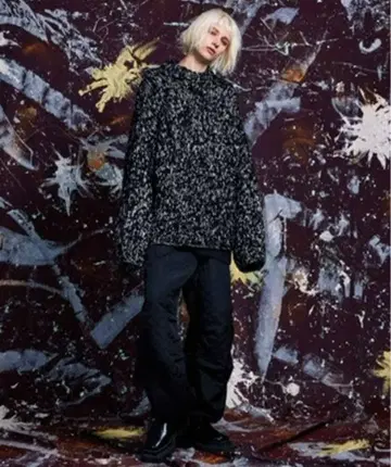 Maison special 테이프얀 믹스 핸드 니트