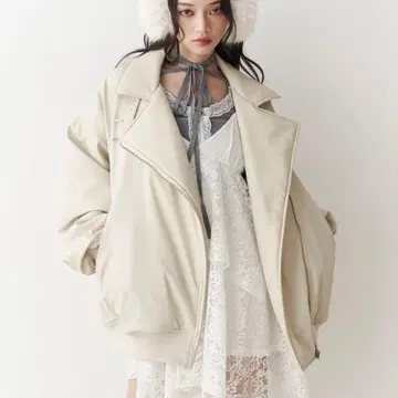 인조 가죽 라이더 MA-1 자켓 jouetie