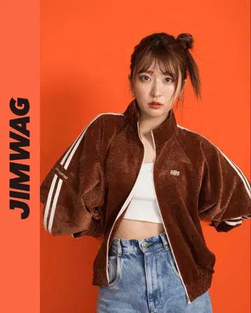 jimwag 벨벳 트랙 자켓