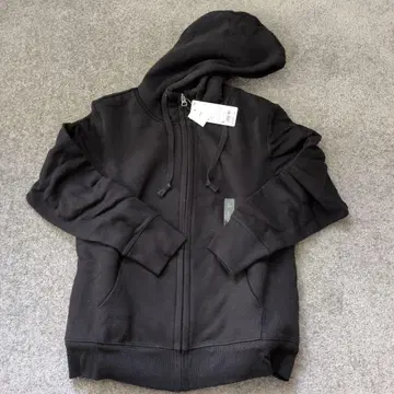 유니클로 보아 스웨트 풀집업 후드티(긴팔) L 사이즈 블랙