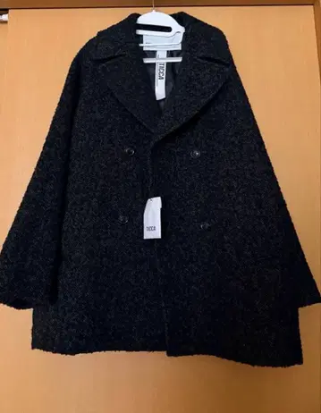 TICCA 피 코트 울 믹스 트위드 코트