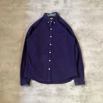 BEAMS 빔즈 긴팔 셔츠 블루 멀티 컬러