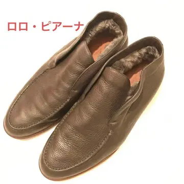 로로피아나 다크 브라운 가죽 슬립온 26cm