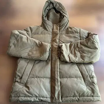 무인양품 다운 자켓 S 카키 브라운