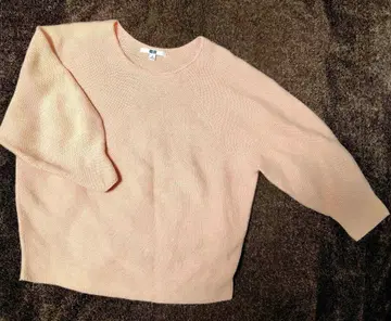 유니클로 3D 니트 핑크