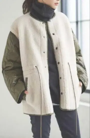 jane smith plage 별주 보아 퀼트 코트