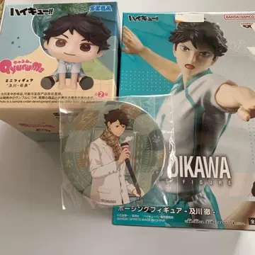 하이큐!! 오이카와 토오루 피규어와 캔뱃지 세트