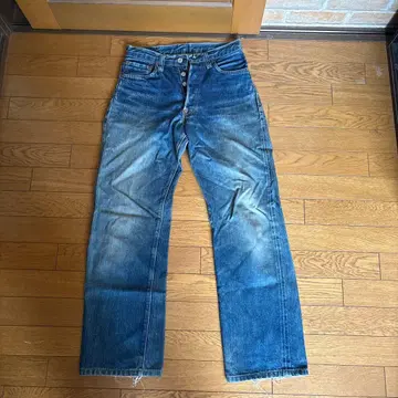 SUGAR CANE 스트레이트 데님 블루